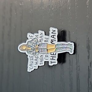 Taylor Swift Inspired Glitter Enamel Pin